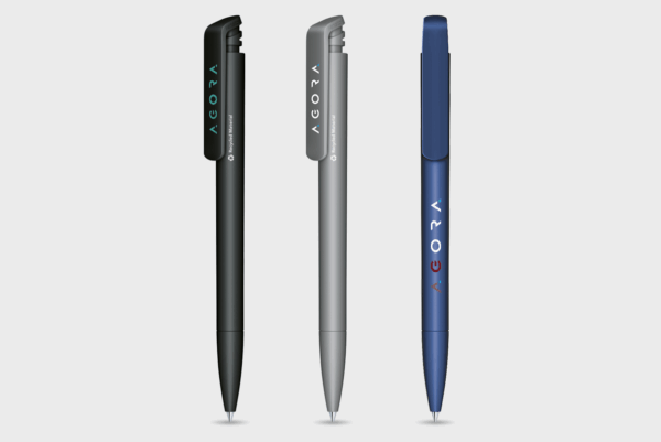 Stylos colorés avec logo AGORA