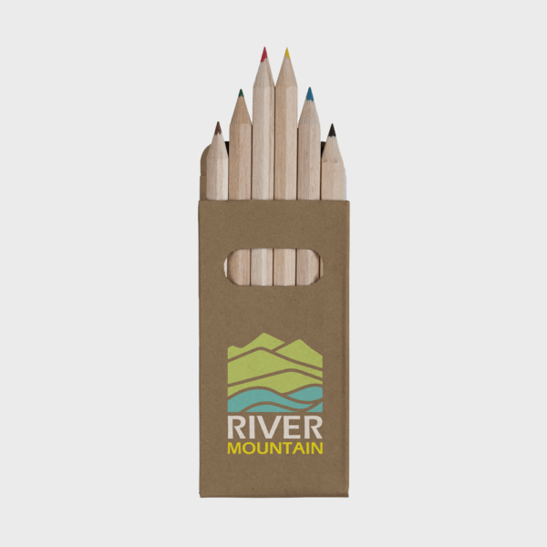 Boîte de crayons en bois River Mountain.