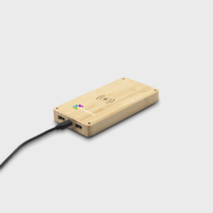 Chargeur sans fil Bamboo powerbank solaire