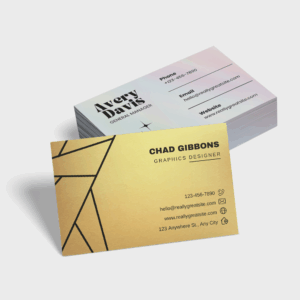 Cartes de visite matériaux spéciaux