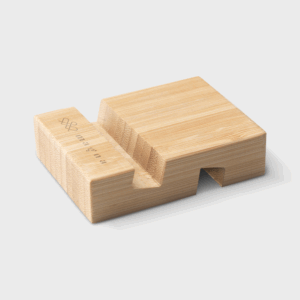 Support pour téléphone en bambou