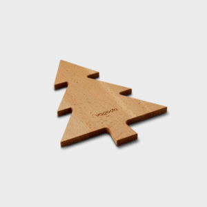 Dessous de plat en bois forme de sapin
