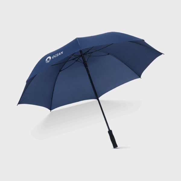 Parapluie bleu marine avec logo Ocean.