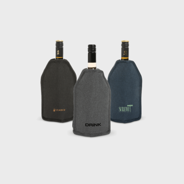 Pochettes pour bouteilles de vin, design moderne.