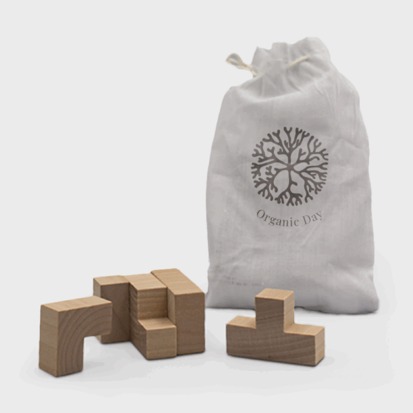 Blocs en bois avec sac Organic Day