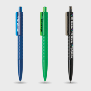 Stylos à bille colorés design Tri Design.